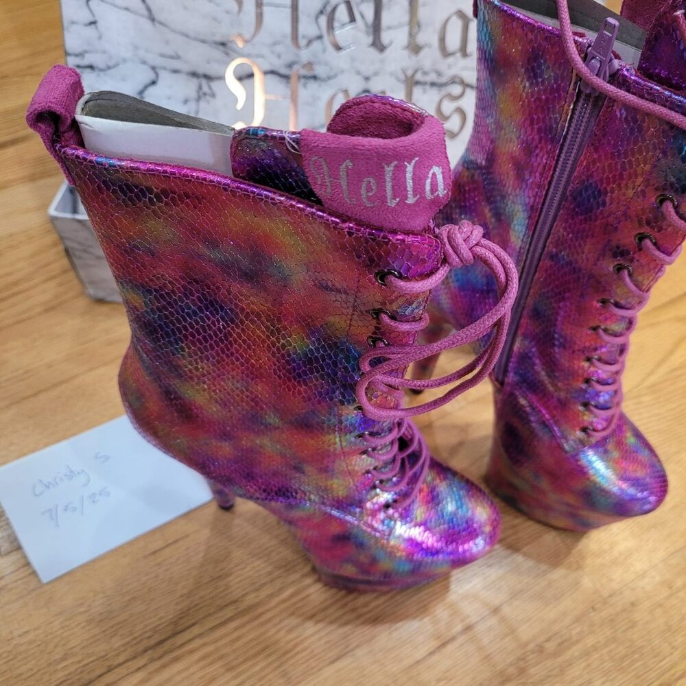 (NEW) 2024 Dragonfly Hella Heels, size 8 US / 8 AU / UK 6 / EU 39, 7 in platform - Picture 3 of 16